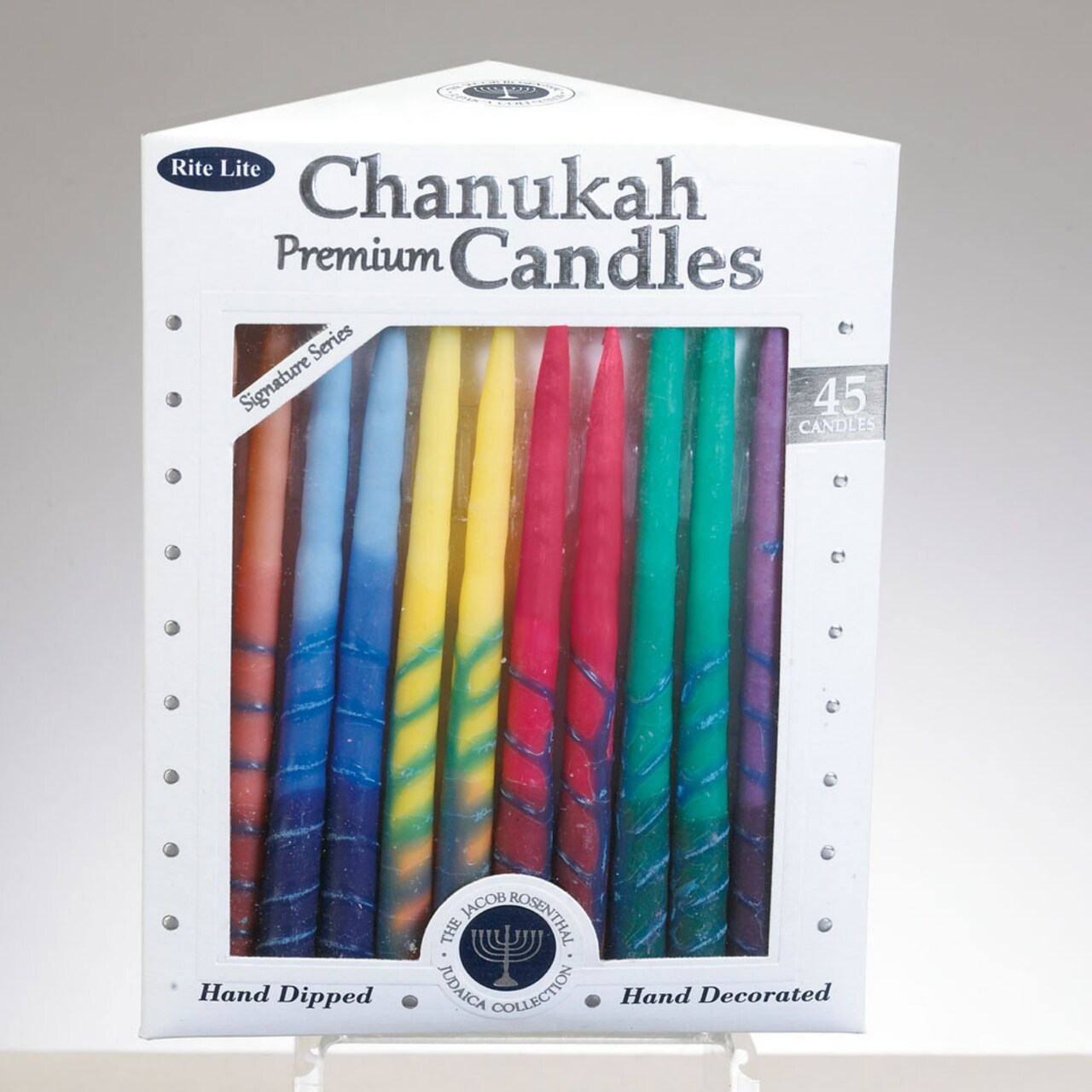 Rite Lite Premium Menorah Hanukkah Candles - 5.25" - Multicolor